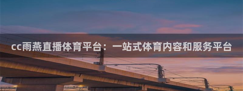 cc雨燕直播体育平台：一站式体育内容和服务平台